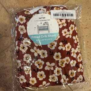 Little Sleepies Mocha Blossom Crib Sheet
